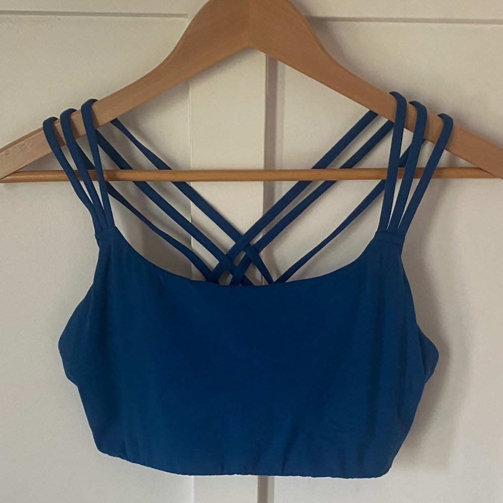 Athleta Blue Strappy Top